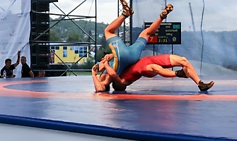 Матчевая встреча по греко-римской борьбе на призы чемпиона СССР, чемпиона Европы, обладателя Кубка мира Анчи Самтаева 